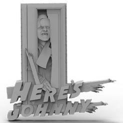Here-is-Johnny-2.png 3D Model STL File for CNC Router/Laser & 3D Printer Here is Johnny 2