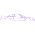 Acura_nsx t 1995.stl Wall Silhouette: All sets