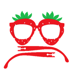 Aardbeienbril-2.0-open.png STL-Datei Erdbeergläser (Partygläser)・Design zum Herunterladen und 3D-Drucken