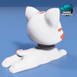 0171-Cat-Door-Stop-Accessory-_6.png Cat Door Stop / Cute Animal Stopper / Hold Open Model / Wedge Creature Figure / Print-in-Place Statue / Home Decoration