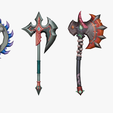 10.png 20 STYLIZED AXE MODELS PACK 1 - LOW POLY