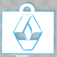 Porte clé Renauld.PNG Fichier STL gratuit Porte Clé Renault・Design pour imprimante 3D à télécharger