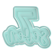 Seven.png Numbers 1 to 10 Cookie Cutter Set (Embossed and Regular Set) - Commercial