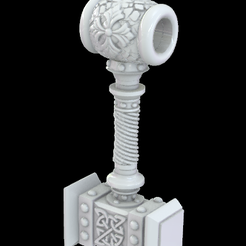 Free STL file Iman martillo de Thor Mjolnir 👾・3D printable