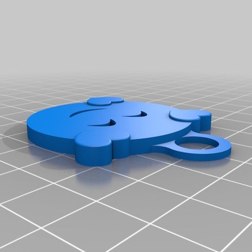 Emoji Loved keychain 3D model