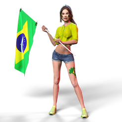 girls-flag-Wold-Cup-qatar-4.png STL file girls flag Wold Cup qatar 4・Template to download and 3D print, gigi_toys