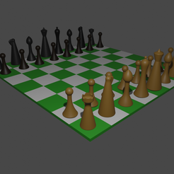 chess.png Файл STL Шахматный простой дизайн・3D-печатная модель для загрузки