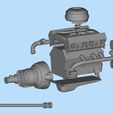 11.jpg V8 Engine  Free download 3D model KIT for old pickup truck