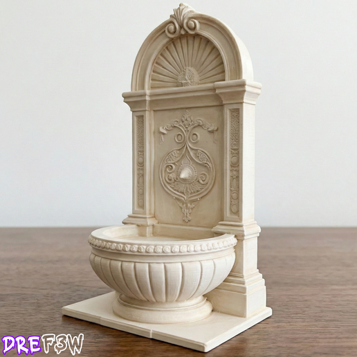 Decorative Water Fountain Sculpture for Dioramas and Miniatures