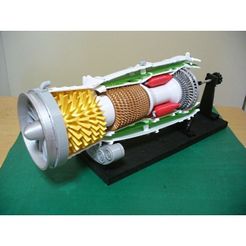 0-Eng-Assy01.jpg Archivo STL Motor Turbofan, 1ª Generación・Diseño imprimible en 3D para descargar