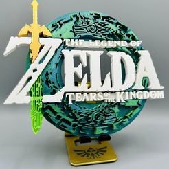 TotK-Logo.jpeg STL file ZELDA : Tears of the Kingdom Logo・3D printer design to download