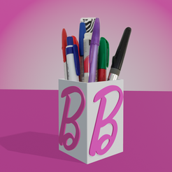 Pencil_Holder_Image.stl.png Barbie Pencil Holder
