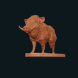 IMG_0424.png Wild boar standing statue STL