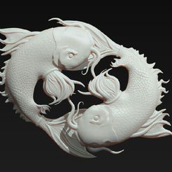Koi.jpg Fichier STL Poisson Koi・Objet imprimable en 3D à télécharger