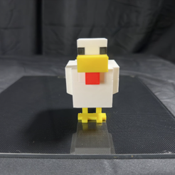 Chicken1.png Archivo 3MF Pollo Con patas retráctiles | Minecraft・Modelo imprimible en 3D para descargar