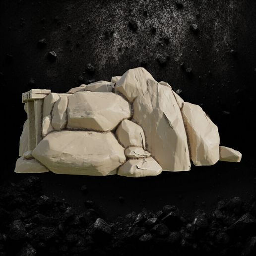 Mine entrance 3D model