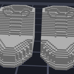 Shoes.png Fichier STL gratuit Chaussures 8-Bit・Plan imprimable en 3D à télécharger, jacksbrick