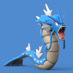Gyarados01.jpg Fichier STL POKEMON - GYARADOS・Design pour imprimante 3D à télécharger