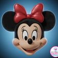 5.jpg MINNIE MOUSE MASCOT-HELMET/ MICKEY BOBBLE HEAD