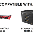 Compatibility.png Milwaukee M18 Multi-tool Insert for Toughtbuilt Stacktech  | GarageInOrder