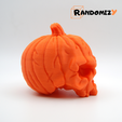 3.png 3D-Datei Kürbis-Schädel・3D-Druck-Idee zum Herunterladen