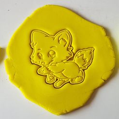 3.jpg STL-Datei Cute Fox Cookie Cutter・Modell für 3D-Drucker zum Herunterladen