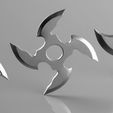 s04.jpg Shuriken 4 Blade set 3D print model