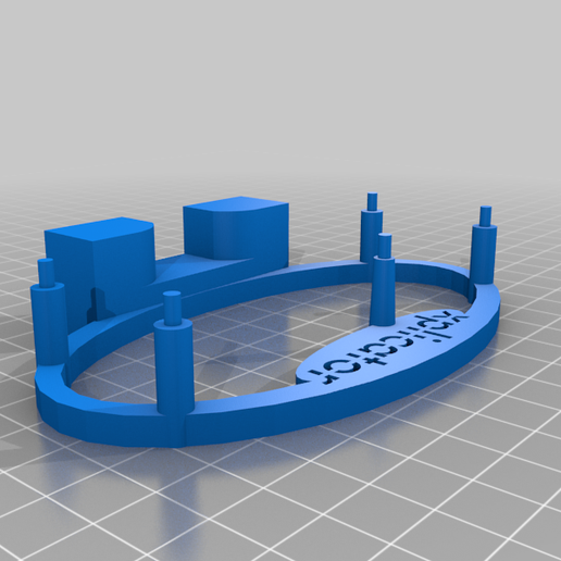 Cam and Mic Mount for OpenCV AI Kit Wifi Edition OAK-D 3D model