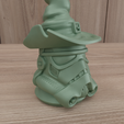HighQuality3.png 3D Stormtrooper in Witch Hat Home Decor with 3D Stl Files & Stormtrooper Decor, Halloween Gift, 3D Figure, Gift for Dad, 3D Printing