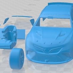 Toyota-Camry-Nascar-Nextgen-2022-Cristales-Separados-1.jpg 3D file Toyota Camry Nascar Nascar Nextgen 2022 Printable Car・Template to download and 3D print