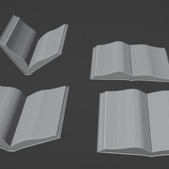 books_open.png Archivo STL Libro abierto・Diseño para descargar y imprimir en 3D, Miran_Makes_Stuff