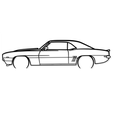 Chevrolet-Camaro-SS-1969.png Camaro Multipack Silhouette Wall Art