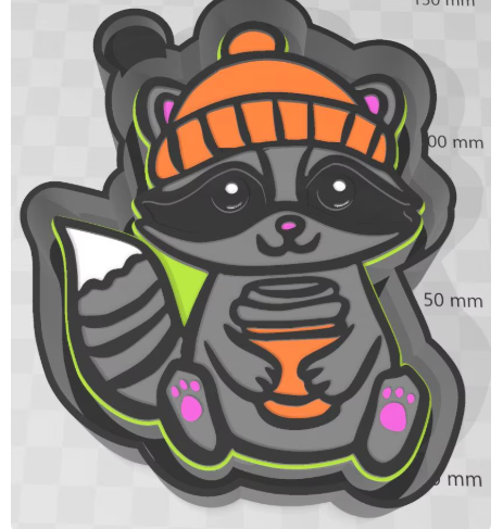 👽 racoon Freshie Mold・Free 3D File for 3D printing・Cults