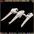 Spaceship-3dprinting-3dprints-miniature-minis-diorama-3dprint-bundle-pack-props-banner-13.jpg 20 Different Spaceship STL Diorama - Minature Collection Pack-Bundle