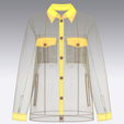 Girls-Button-Up-Jacket-With-Cargo-Pockets_.png Girls Button-Up Jacket With Cargo Pockets | Marvelous / Clo3d / obj / fbx