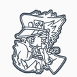 ASDSAF.png STL file KUJO JOTARO 2 - COOKIE CUTTER - JOJO'S BIZARRE ADVENTURE - ANIME / CHIBI JOJOS・Model to download and 3D print