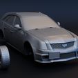20.jpg Cadillac CTS-V Wagon 2 versions stl for 3D printing