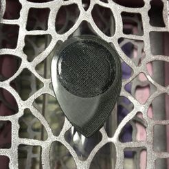 RainDrop 240819 114000Unds production.JPG STL-Datei RAINDROP Pua Nido Carbon Fiber and TPU Black (Nest Pick Guitar) kostenlos・Modell zum 3D-Drucken zum herunterladen