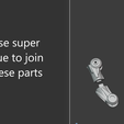 Use super glue to join these parts Friender (Kyashan) - MaxLab Version