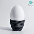 Folie8.jpg Egg Cup "Unbowed" 3D Print Stl File | Bambu Studio 3MF included | Easter Gift