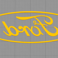 ford simply.PNG Ford Logo and keyring 2 Colours single extruder