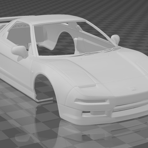 nsx-5.png Carroçaria do Acura NSX 1997 - Partes divididas para impressão fácil