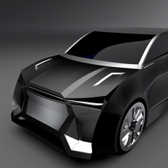 b.png STL file Electric hatchback car concept 3d printable・3D print design to download, Shazzy