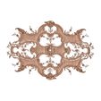 1.jpg Rosette No. 007 - Baroque Openwork Wall Panel STL for CNC and 3D Printing