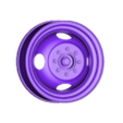 Front_wheel.stl 3d printable truck wheels with dual rear