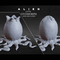 EGG-OPEN-ROOTS-CULTS3D-TWO-PACK.jpg STL-Datei 3D-PRINTABLE OFFENE und GESCHLOSSENE ALIEN-EIER MIT WURZELN・3D-druckbares Modell zum Herunterladen