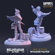 NUPPORTS INCLUDED €— 3DPRINT —> INVADER WAVES: BELKSASAR | MAY RELEASE Ley Line Cartographer Normal and Nude
