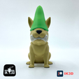 Pic-2024-03-10T134255.683.png Dog With Gnome Hat Figurine / Pencil Holder / 3MF Included