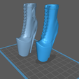 0.png Fichier STL Bottes Lady Gaga・Modèle pour imprimante 3D à télécharger