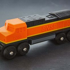 2020_02_08_0039.jpg Toy Train BNSF locomotive BRIO / IKEA compatible